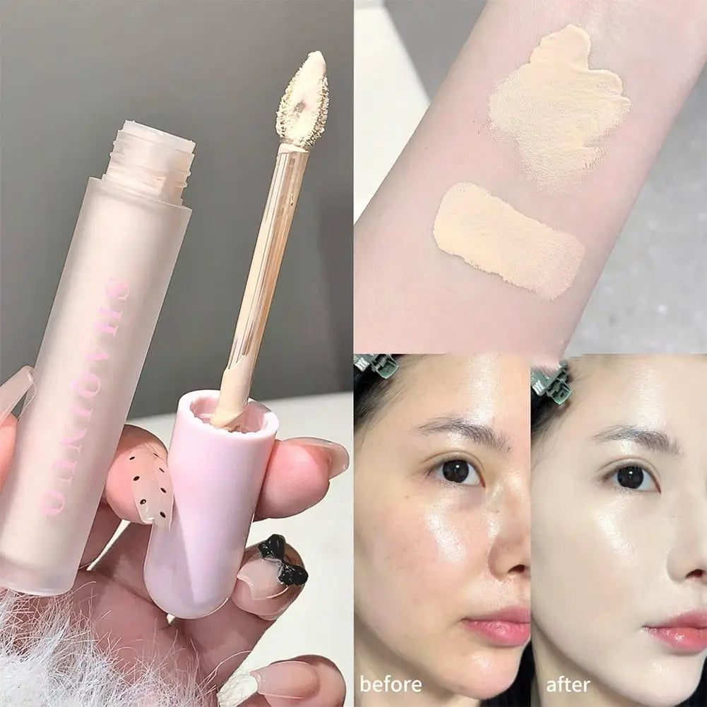 3 Colors Liquid Foundation Concealer Cream Full Coverage for Blemishes Dark Circles & Freckles Waterproof Oil-control Make Up