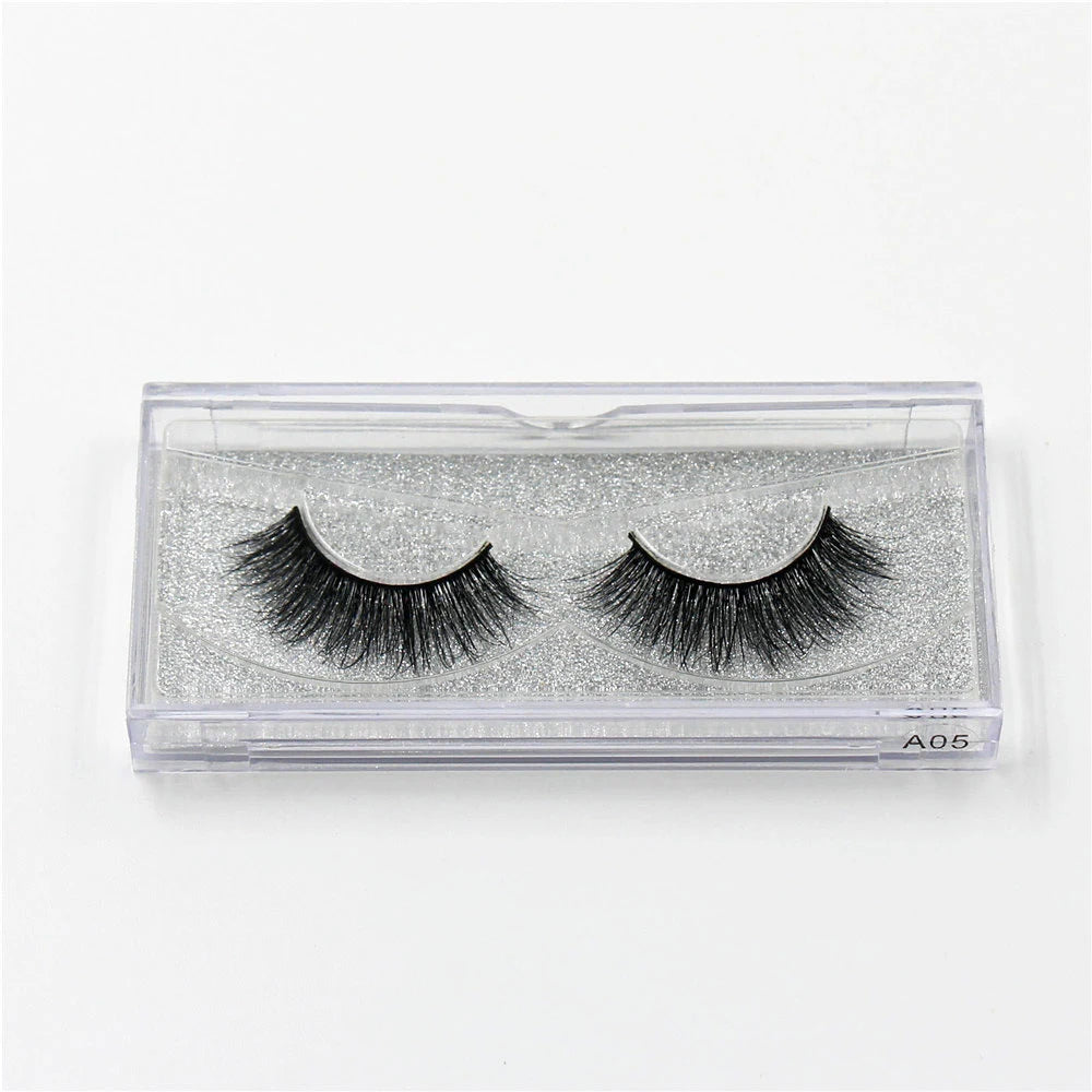 LEHUAMAO Mink Lashes 3D False Eyelashes Natural Makeup Mink Eyelash Extension Make Up Real Siberian Mink Full Strip Eyelashe A01