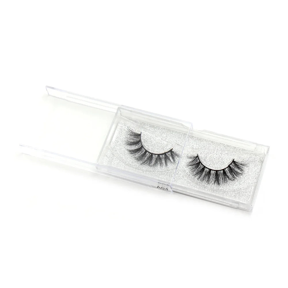 LEHUAMAO Mink Lashes 3D False Eyelashes Natural Makeup Mink Eyelash Extension Make Up Real Siberian Mink Full Strip Eyelashe A01