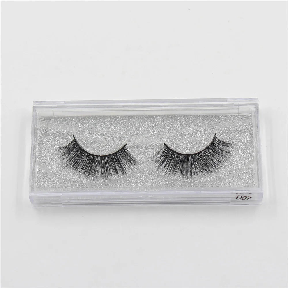 LEHUAMAO Mink Lashes 3D False Eyelashes Natural Makeup Mink Eyelash Extension Make Up Real Siberian Mink Full Strip Eyelashe A01