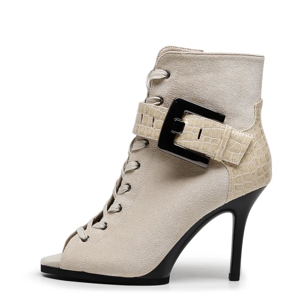 High Women Black Heels Trend Stilettos Jazz Dance Woman Shoes Latin Dancing Street Sexy Stilettos Booties Plus Size