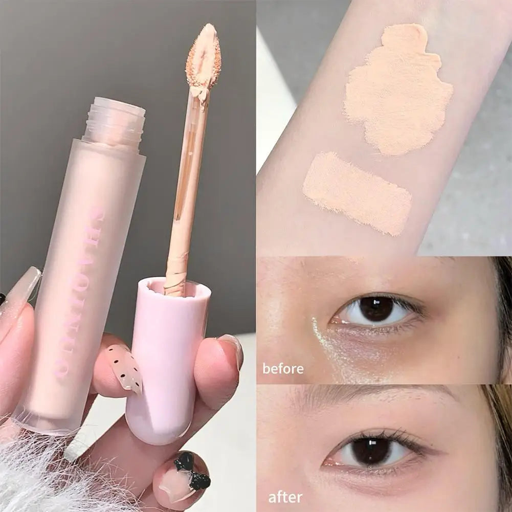 3 Colors Liquid Foundation Concealer Cream Full Coverage for Blemishes Dark Circles & Freckles Waterproof Oil-control Make Up
