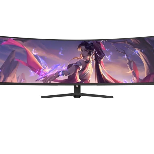 49-Inch curved hairtail screen  computer monitor HVA split-screen quick response screen 32:9 stock trading