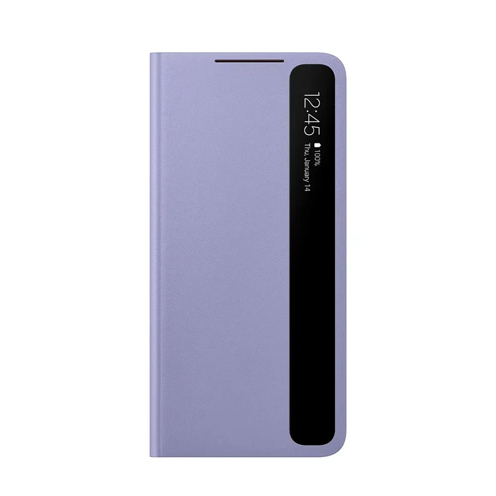 For Galaxy S21 5G Smart View Flip Mirror Case Samsung S21 Clear View Cover LED Cover S-View Cases EF-ZG991