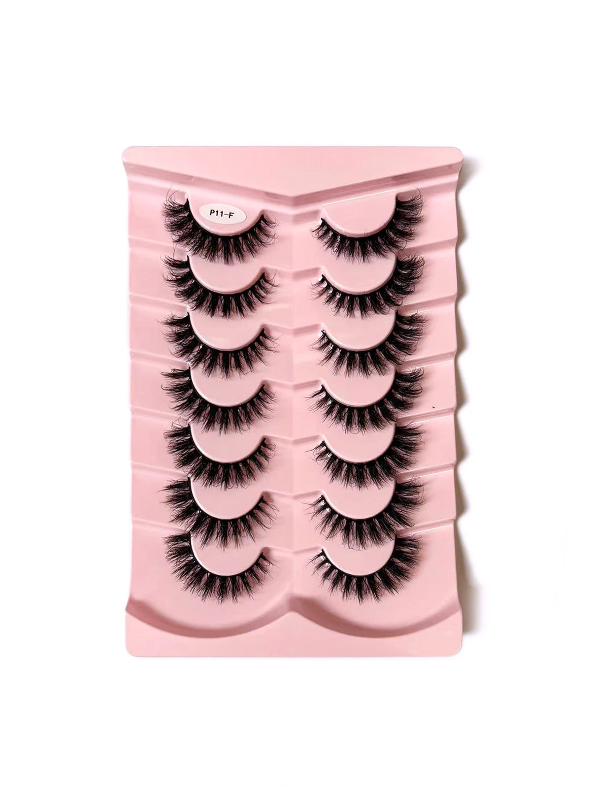 7/10 Pairs Faux Mink Strip Lashes 3D Mink Eyelashes Reusable Fluffy Make Up False Lashes extenstion