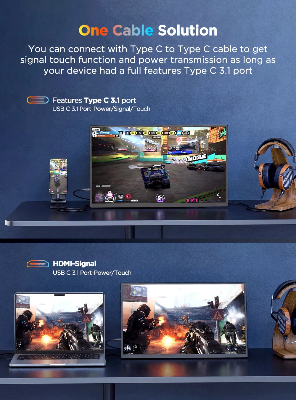 UPERFECT UColor J1 15.7 Inch 4K 10-Point Touchscreen Portable Monitor UHD 3840×2160 HDR Freesync 350Nits IPS Second Screen 16:9 1200:1 USB-C Plug & Play High-Resolution Gaming DIisplay Are Ideal For Laptop PC Mac PS5 Watchin
