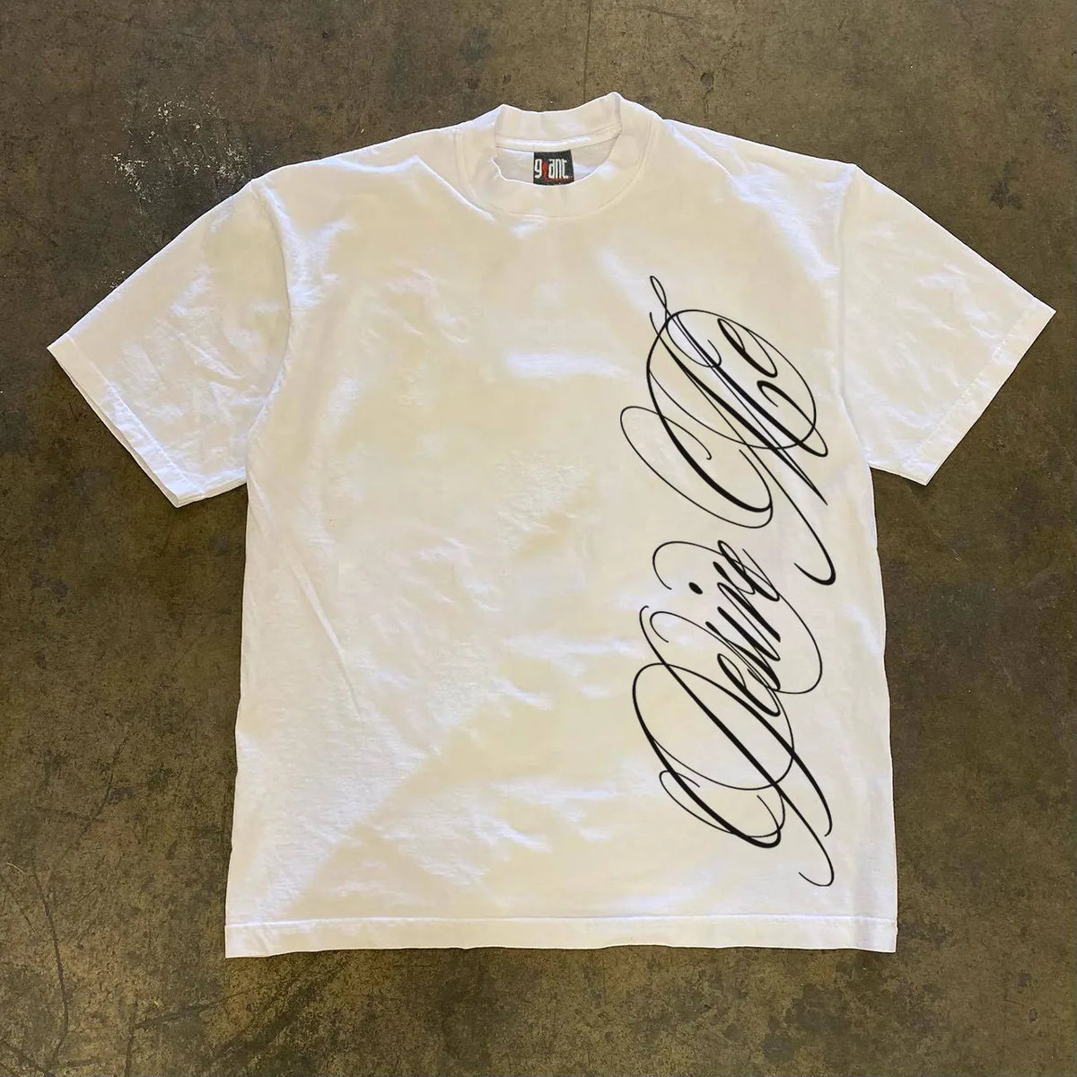 Personalized Side Abstract Letter Printed T-shirt Summer Fashion Men's and Women's Top Casual Daily Personalized Wearing