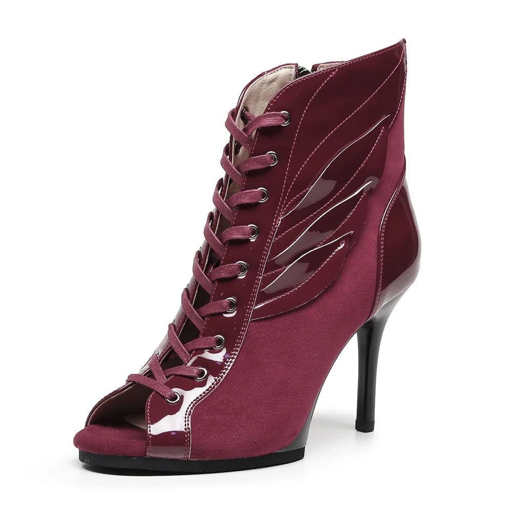 Women Black High Heels Trend  Stilettos Jazz Dance Woman Shoes Latin Dancing Street Sexy Stilettos Booties Plus Size
