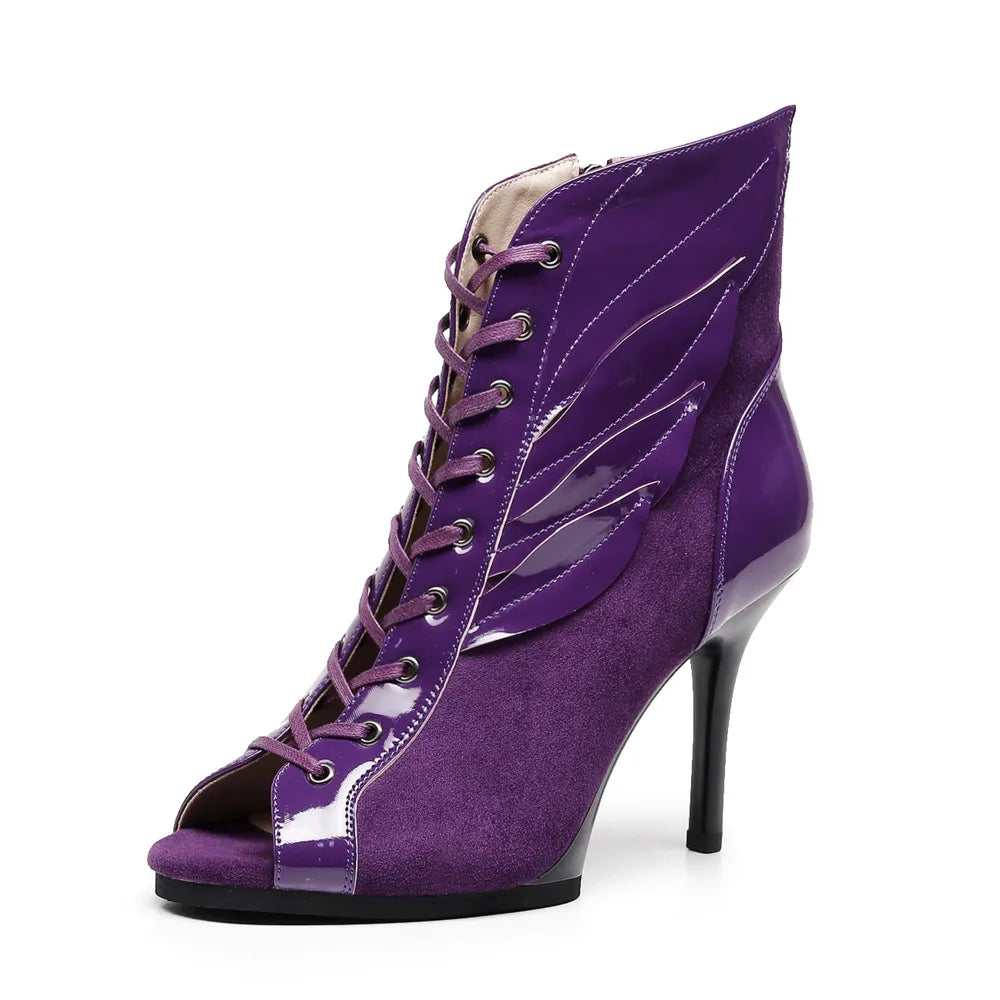 Women Black High Heels Trend  Stilettos Jazz Dance Woman Shoes Latin Dancing Street Sexy Stilettos Booties Plus Size