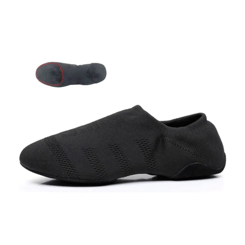 Women Aerobics Dance Shoes Ladies Gymnastics Yoga Shoes Ballroom Ballet Jazz Shoes Mesh Flat Practice Girls Dance Sneakers