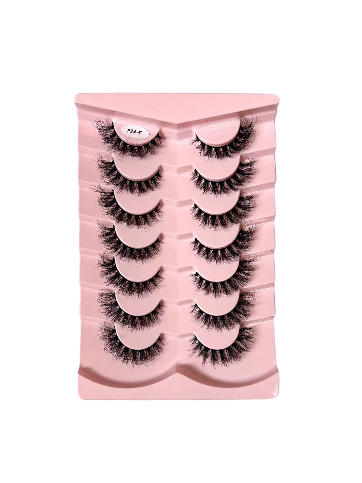 7/10 Pairs Faux Mink Strip Lashes 3D Mink Eyelashes Reusable Fluffy Make Up False Lashes extenstion