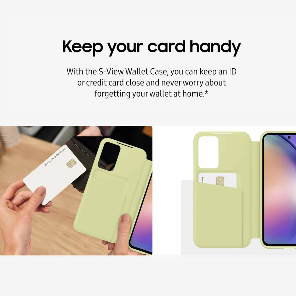 Original For Samsung Galaxy A54 5G Smart View Wallet Case EF-ZA546