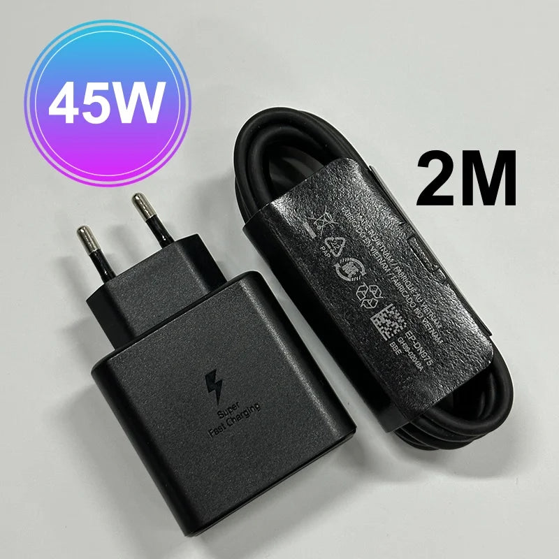 Original Samsung 60W PD Charger Super Fast Charger Type C Galaxy S26 S25 S24 S23 S22 Ultra Plus A16 A55 Z Fold 8 7 for iphone 17