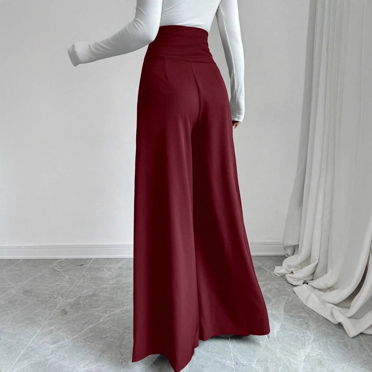Women's Fashion Pants Straight Office Lady New Arrival Trendy Comfortable Breathable
