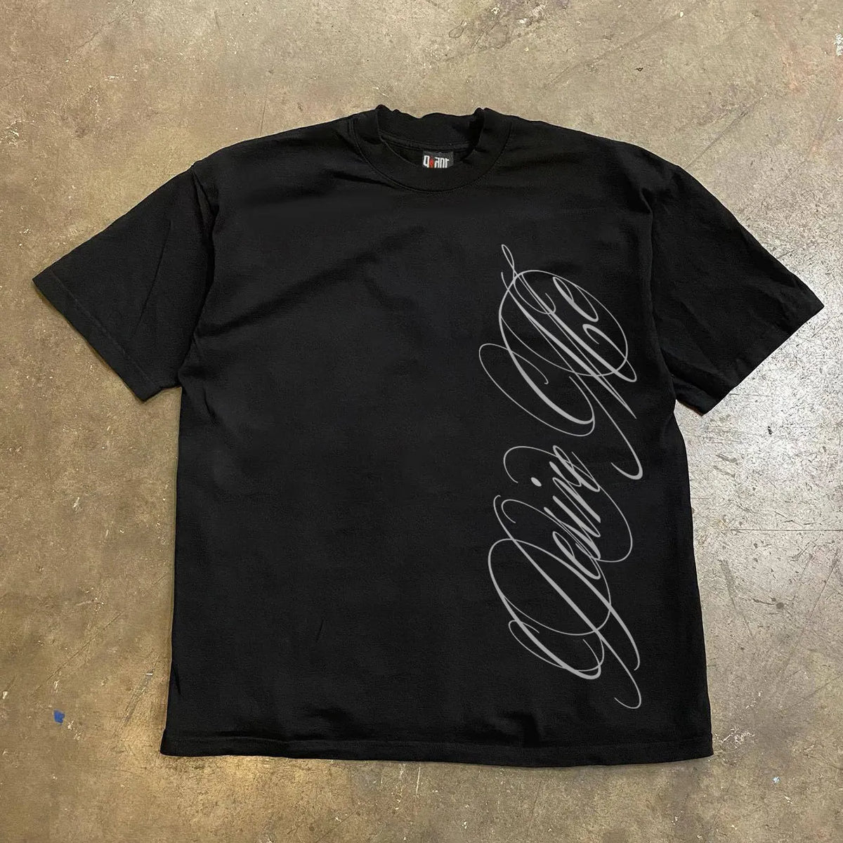 Personalized Side Abstract Letter Printed T-shirt Summer Fashion Men's and Women's Top Casual Daily Personalized Wearing