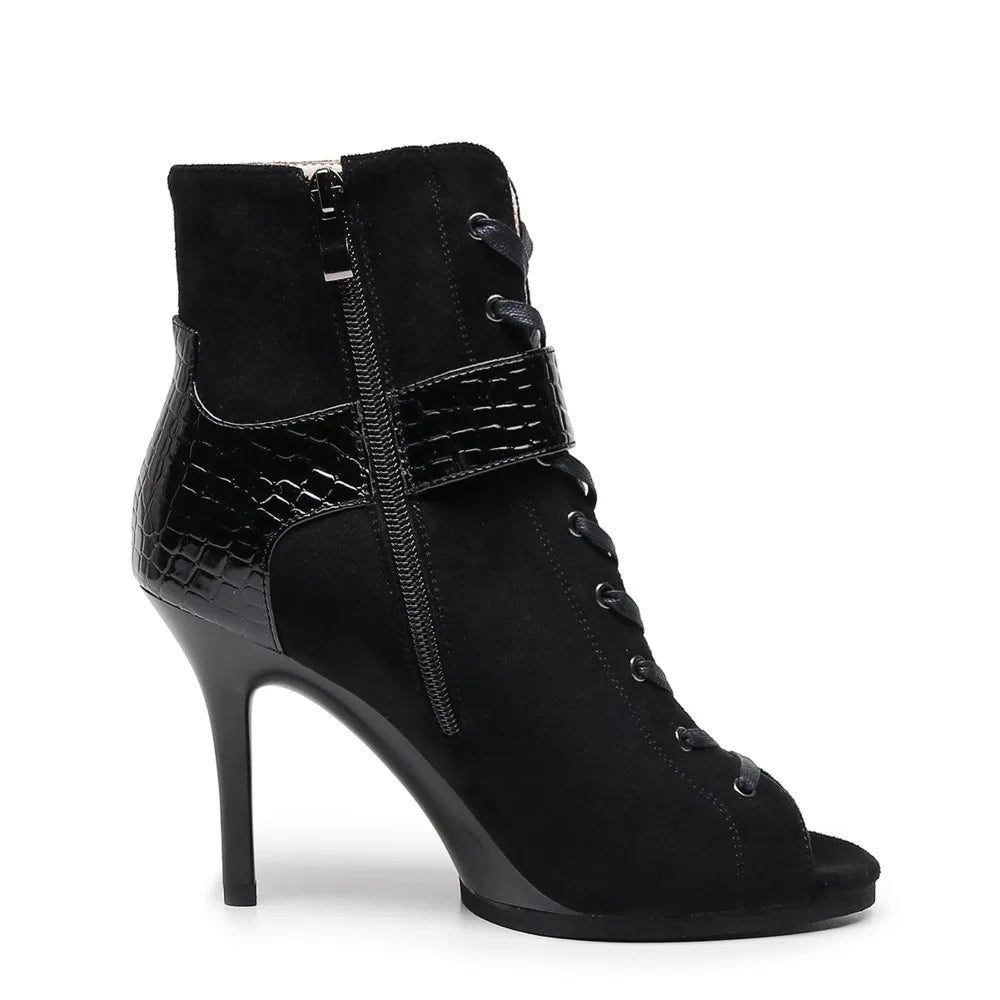 High Women Black Heels Trend Stilettos Jazz Dance Woman Shoes Latin Dancing Street Sexy Stilettos Booties Plus Size