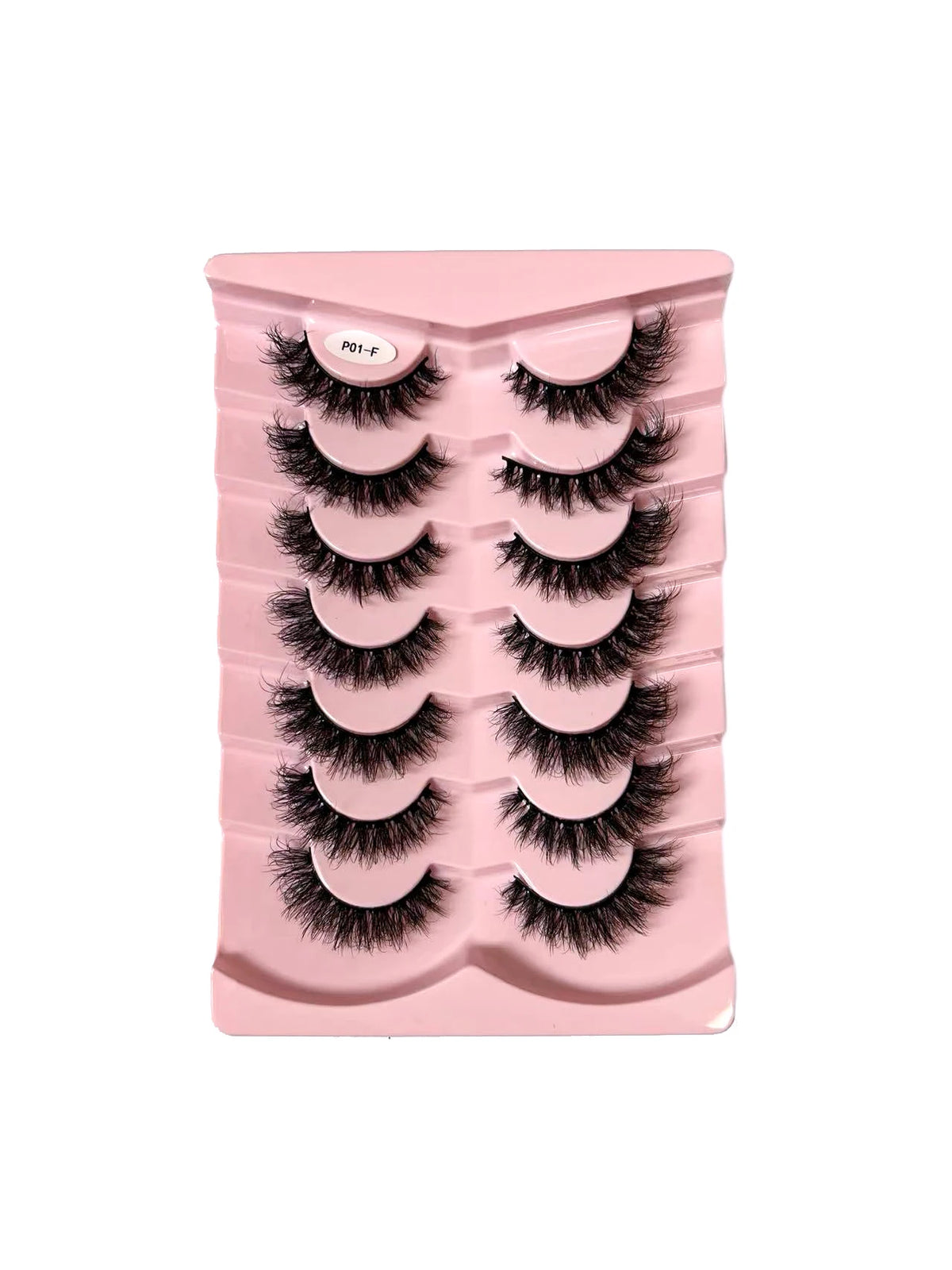 7/10 Pairs Faux Mink Strip Lashes 3D Mink Eyelashes Reusable Fluffy Make Up False Lashes extenstion