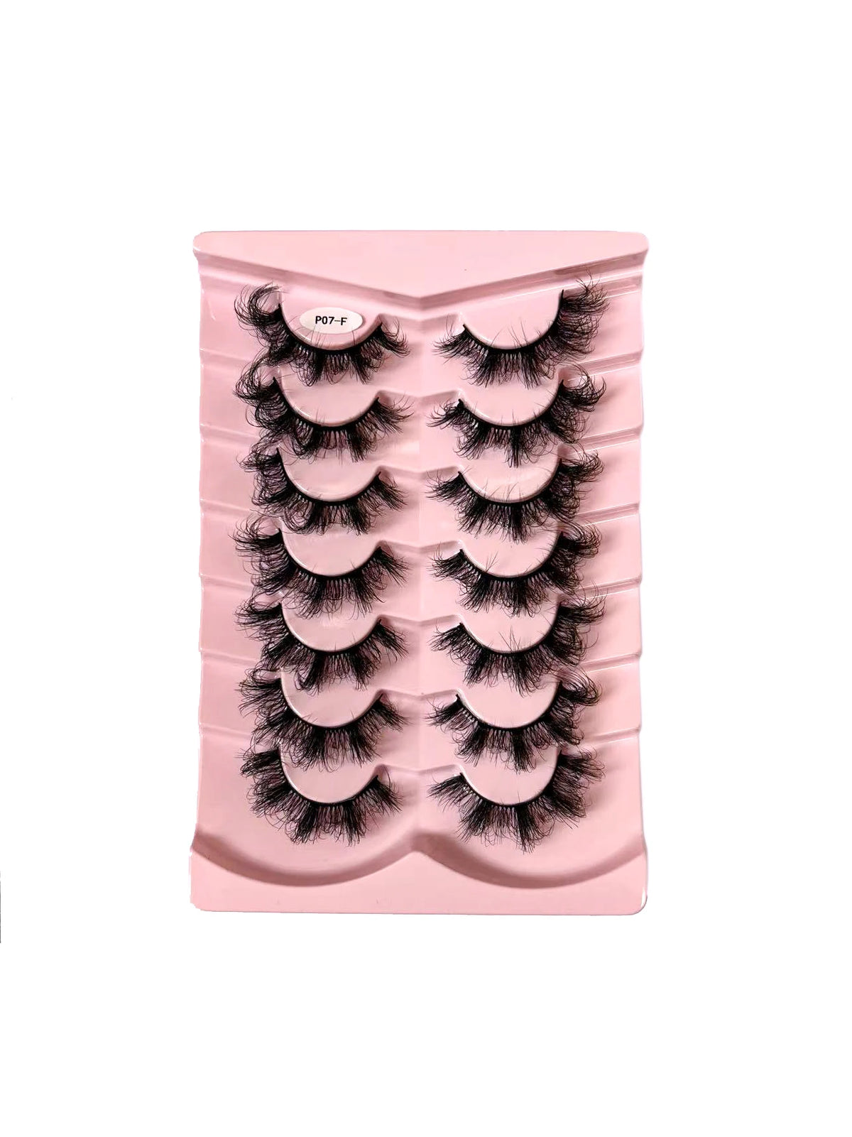 7/10 Pairs Faux Mink Strip Lashes 3D Mink Eyelashes Reusable Fluffy Make Up False Lashes extenstion