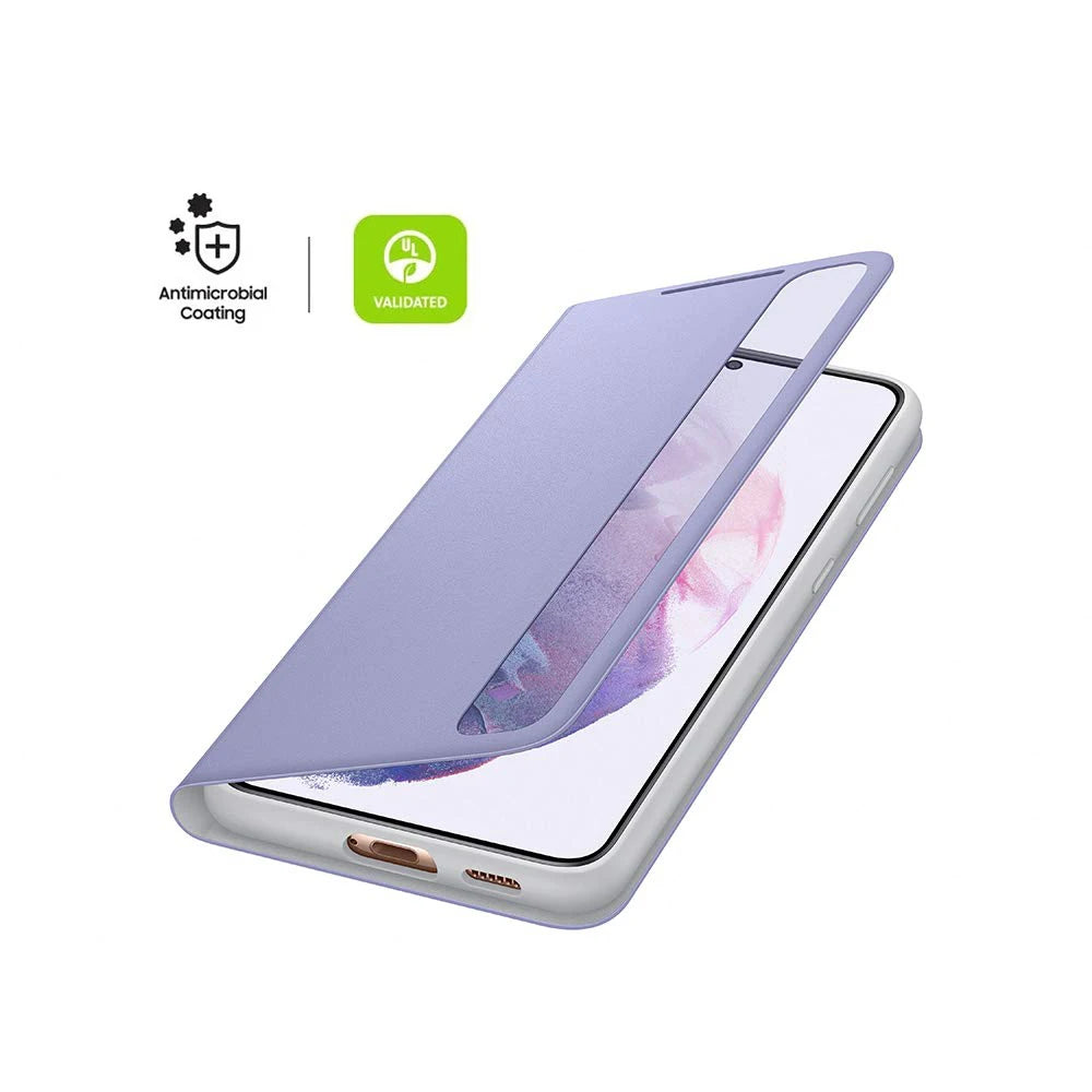 For Galaxy S21 5G Smart View Flip Mirror Case Samsung S21 Clear View Cover LED Cover S-View Cases EF-ZG991
