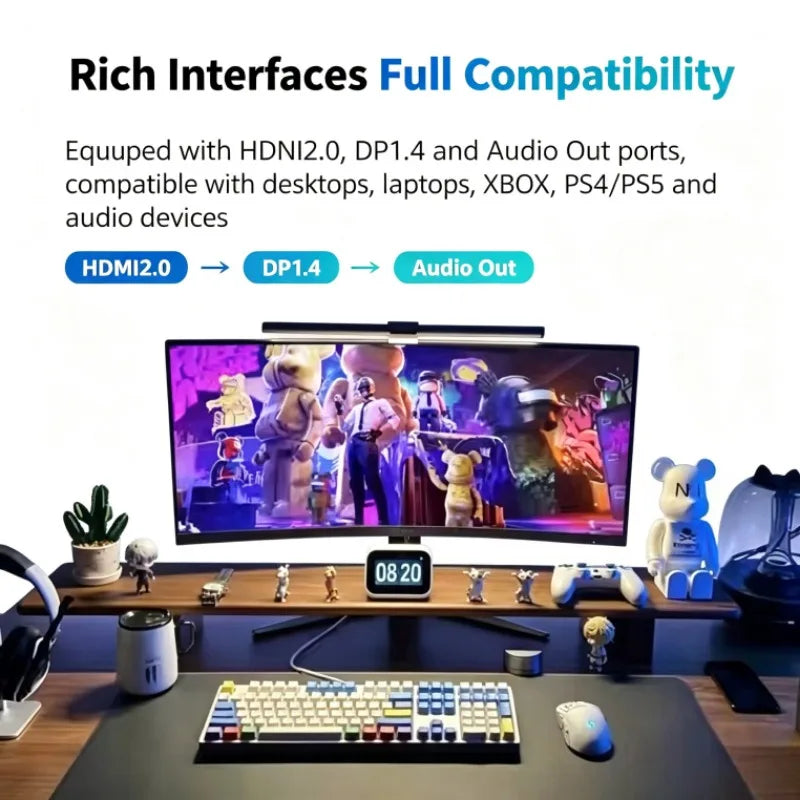 New 34-inch 4K 165HZ hairtail screen VA monitor 21.9 curved low blue light eye protection