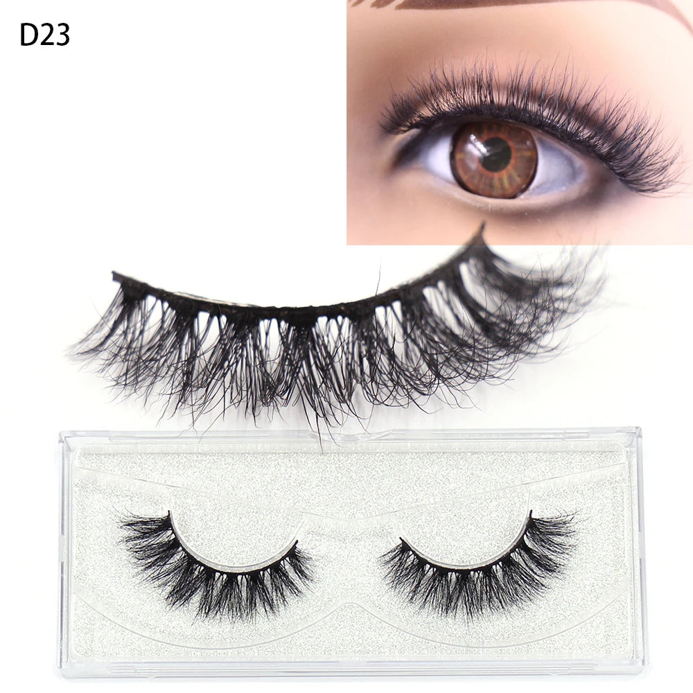LEHUAMAO Mink Lashes 3D False Eyelashes Natural Makeup Mink Eyelash Extension Make Up Real Siberian Mink Full Strip Eyelashe A01