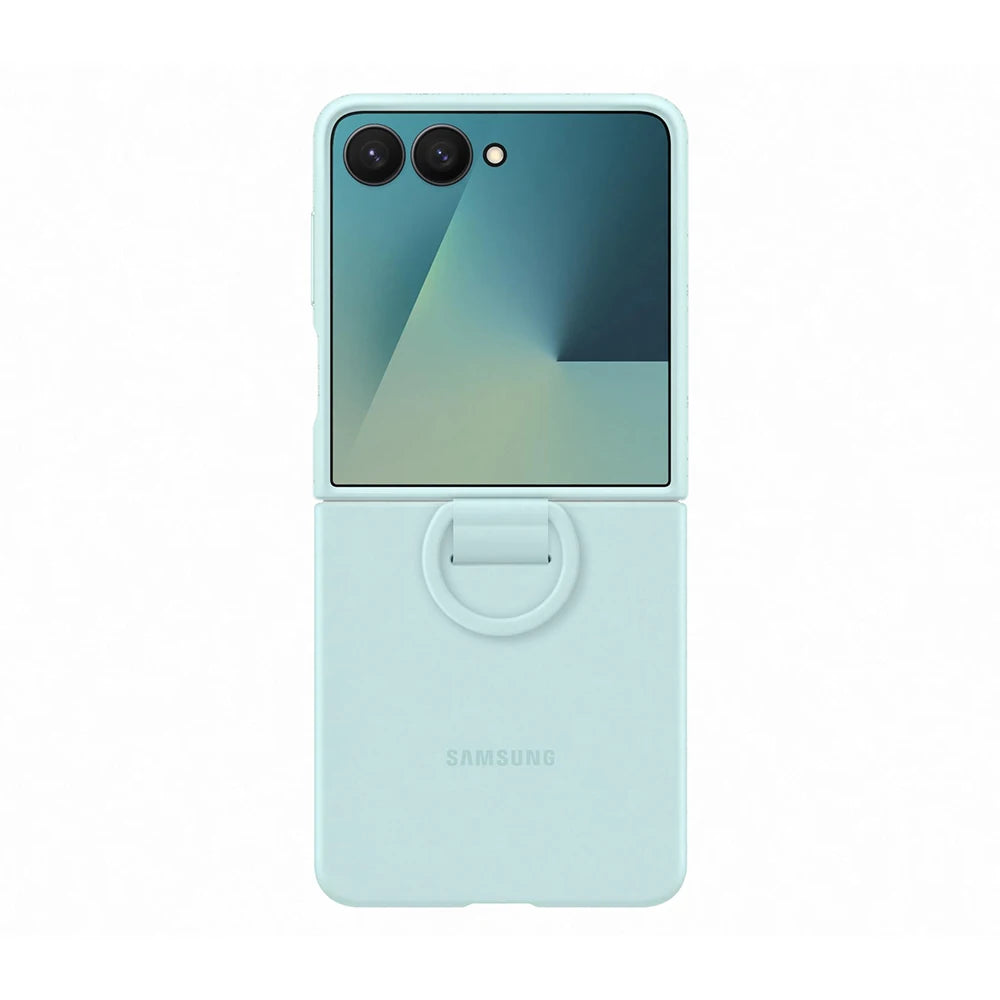 Original for Samsung Galaxy Z Flip7 Silicone Ring Case Galaxy  Z Flip 7 (Silicone) Protective Cover with Built-in Ring