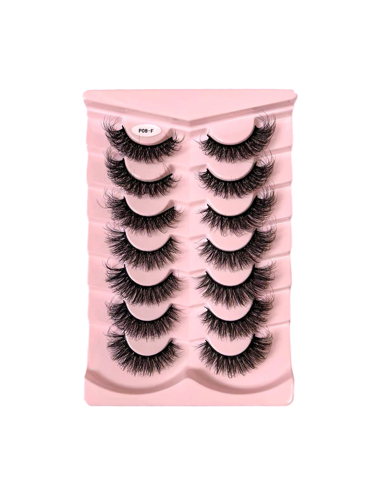 7/10 Pairs Faux Mink Strip Lashes 3D Mink Eyelashes Reusable Fluffy Make Up False Lashes extenstion