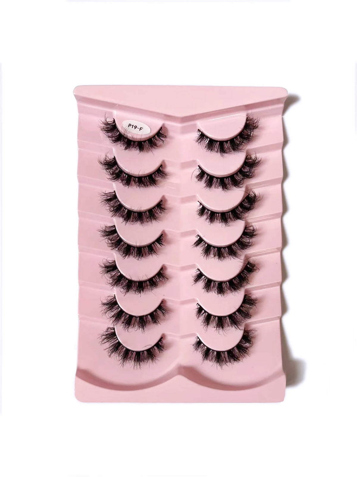 7/10 Pairs Faux Mink Strip Lashes 3D Mink Eyelashes Reusable Fluffy Make Up False Lashes extenstion