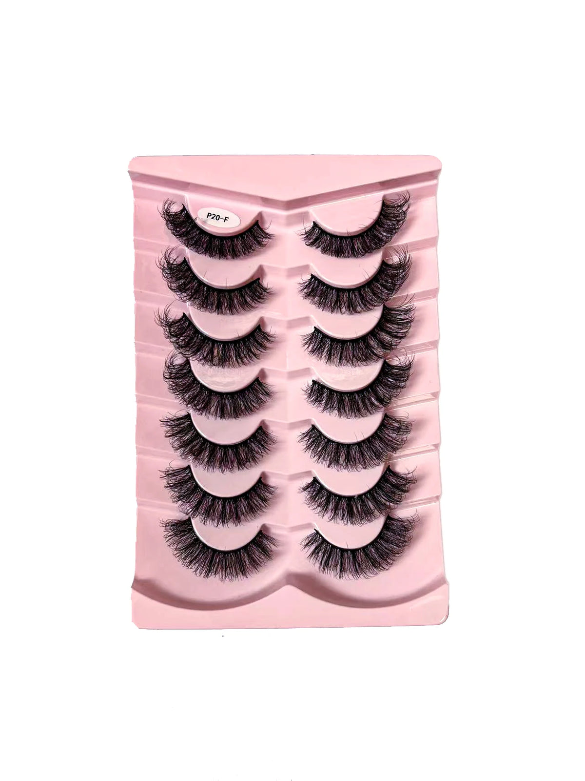 7/10 Pairs Faux Mink Strip Lashes 3D Mink Eyelashes Reusable Fluffy Make Up False Lashes extenstion