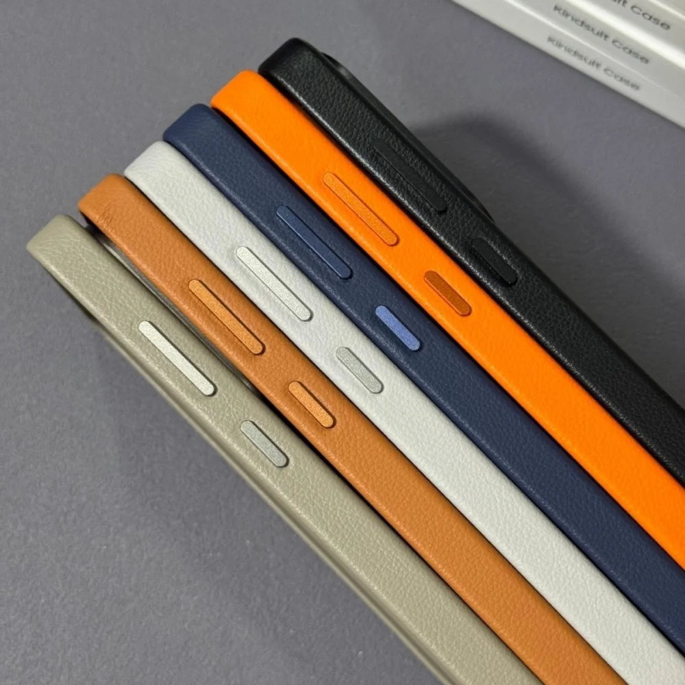 Original Leather For Magsafe Shockproof Case Samsung S26 Ultra S26Plus S26+ S 26 Slim Camera Protector Wireless Charging Cover