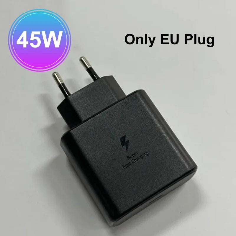 Original Samsung 60W PD Charger Super Fast Charger Type C Galaxy S26 S25 S24 S23 S22 Ultra Plus A16 A55 Z Fold 8 7 for iphone 17