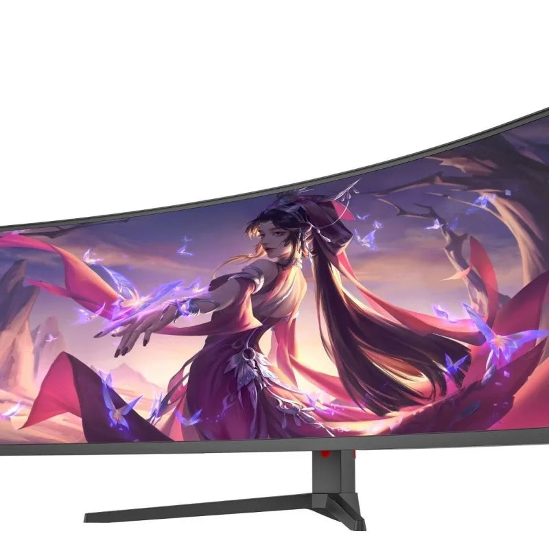 49-Inch curved hairtail screen  computer monitor HVA split-screen quick response screen 32:9 stock trading