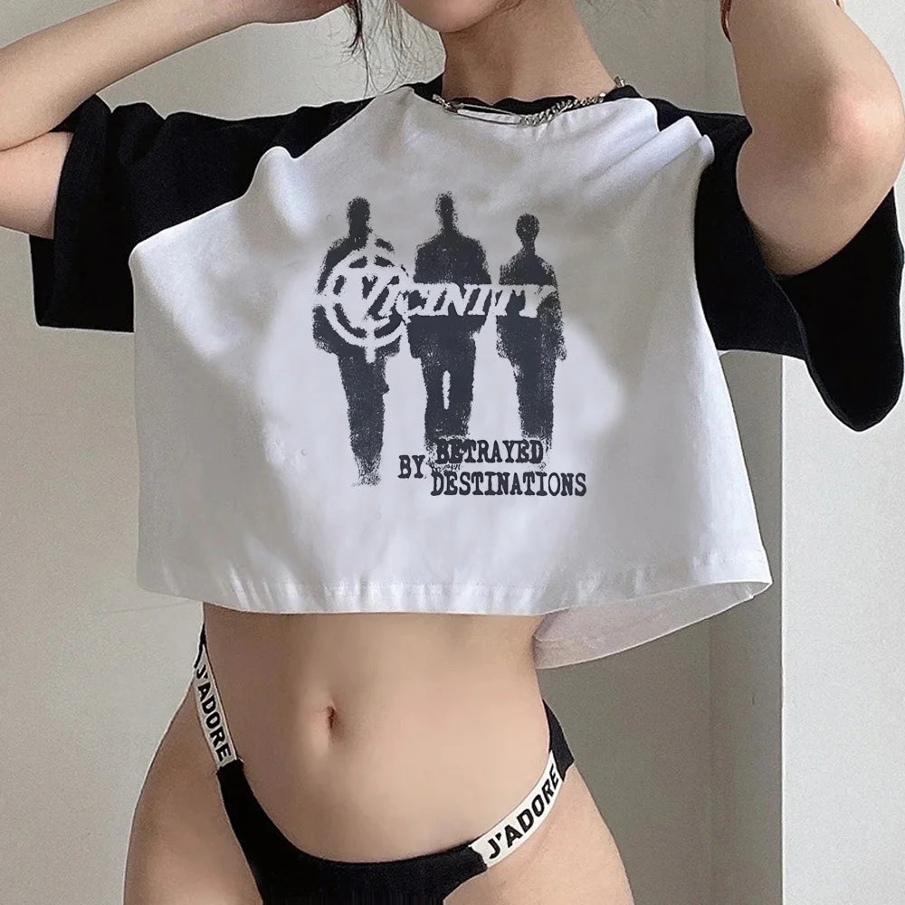 Y2k Star Girl fairy grunge  goth crop top girl 90s kawai gothic  fairycore t-shirts cropped