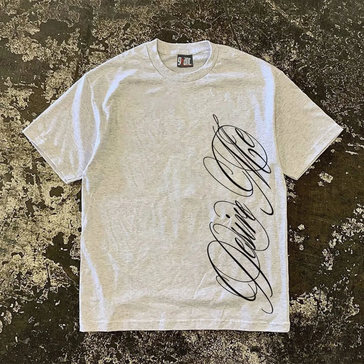 Personalized Side Abstract Letter Printed T-shirt Summer Fashion Men's and Women's Top Casual Daily Personalized Wearing