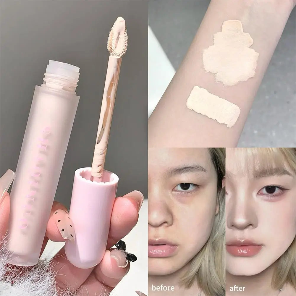 3 Colors Liquid Foundation Concealer Cream Full Coverage for Blemishes Dark Circles & Freckles Waterproof Oil-control Make Up
