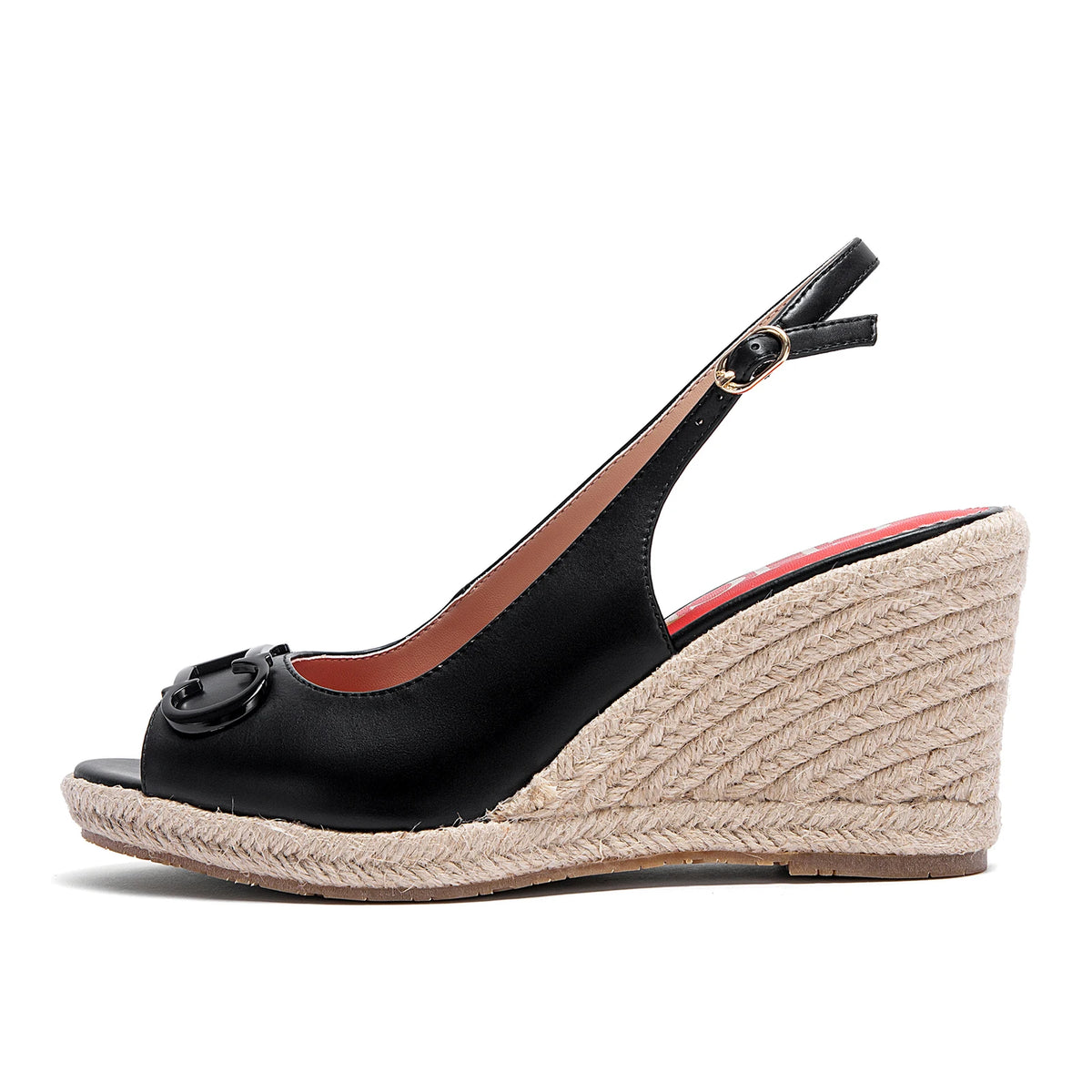CHCH Women's Sandals Summer New Wedge Fish Mouth High Heel Open Toe Platform Summer Formal Shoes 8.5cm