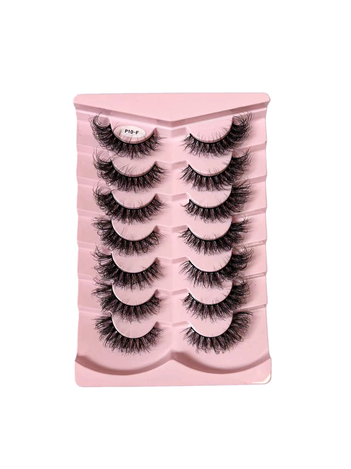 7/10 Pairs Faux Mink Strip Lashes 3D Mink Eyelashes Reusable Fluffy Make Up False Lashes extenstion