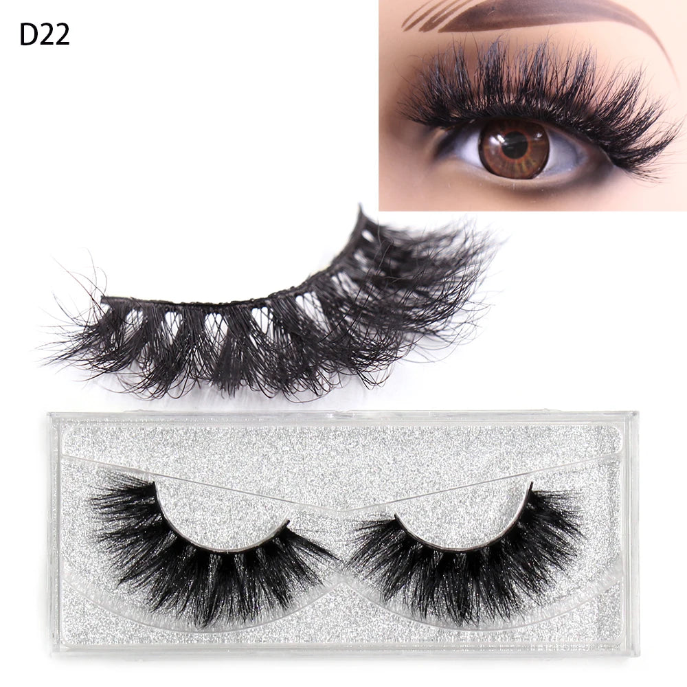 LEHUAMAO Mink Lashes 3D False Eyelashes Natural Makeup Mink Eyelash Extension Make Up Real Siberian Mink Full Strip Eyelashe A01