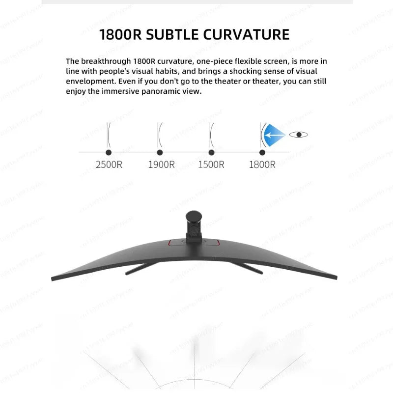 34" Curved Ultrawide Gaming Monitor UWQHD 165Hz 1500R 1ms HDR FreeSync Height/Tilt Adjustable PC Screen