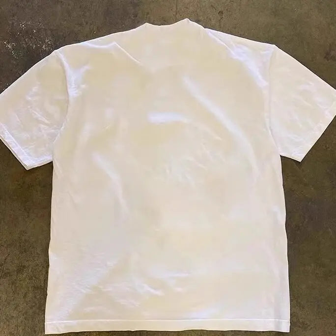 Personalized Side Abstract Letter Printed T-shirt Summer Fashion Men's and Women's Top Casual Daily Personalized Wearing