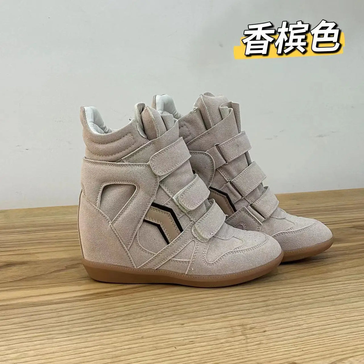 Women's Ankle Boots New 2026 Genuine Leather High Platform Sneakers Fashionable 8CM Wedge Heels Snow Boots Design Women Shoes