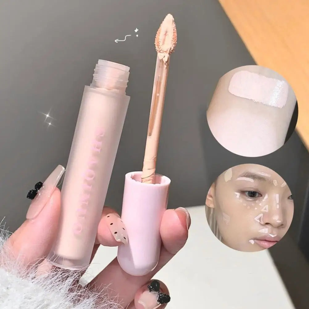 3 Colors Liquid Foundation Concealer Cream Full Coverage for Blemishes Dark Circles & Freckles Waterproof Oil-control Make Up